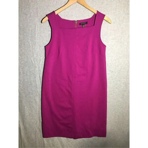 Womens Banana Republic Dress Square Neckline Purple Magenta Business Work Career
